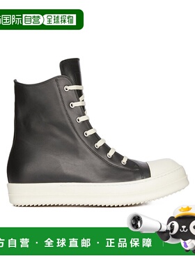 香港直邮Rick Owens 系带高帮休闲鞋厚底牛皮运动鞋 RP01C5890LPO