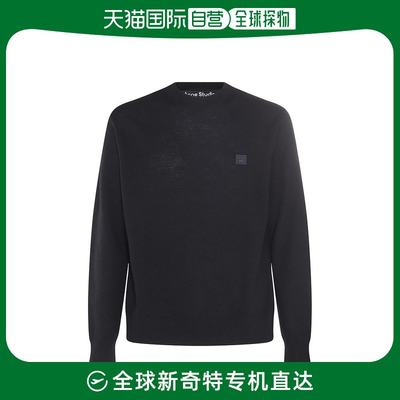 香港直邮Acne Studios 女士Acne Studios Face Logo 贴饰圆领毛衣