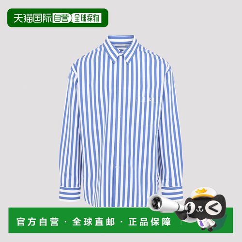 香港直邮CELINE 男士衬衫 RC0LY4J6507DG AW2026 蓝色 LOOSE SHIR