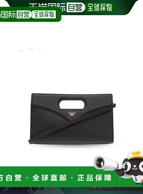 欧洲直邮MCM 女士斜挎包MWRESAK03BK0BLACK牛皮单肩包手提包