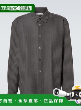 1h可退 香港直邮Our Legacy 男士 Beyond 条纹衬衫 grey灰色 舒适