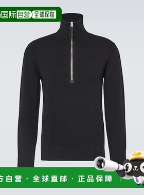 香港直邮Tom Ford 汤姆 福特 男士 羊毛羊绒混纺半拉链毛衣 00099