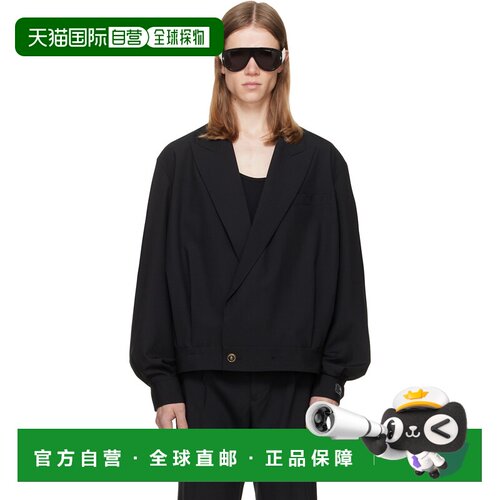 香港直邮Balmain 巴尔曼 男士 黑色 Wool 2-Button 夹克 HH1SN095