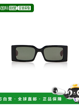 1h可退 香港直邮Gucci 古驰 女士 方形框醋纤太阳眼镜 colorful花