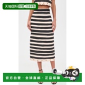 1h可退 条纹麻绳色半身裙 Rebellion 香港直邮ZIMMERMANN 女士