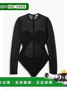 1h可退 香港直邮Alaia 女士 thong 拼接真丝针织连体衣 AA9B01671