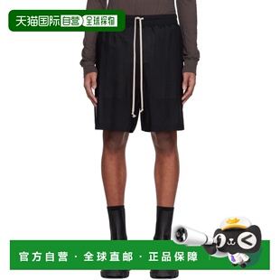 香港直邮rick 黑色 短裤 男士 Boxer 欧文斯 瑞克 owens Temple