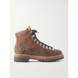 美国直邮Visvim 男士 Whymper 民族风磨边皮质绑带靴子 维斯维木