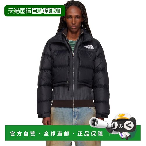1h可退 香港直邮the north face 北面 女士 黑色 Nuptse Short 羽