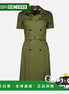 香港直邮Burberry 巴宝莉 女士 verte 长袍风衣 81034551博柏利