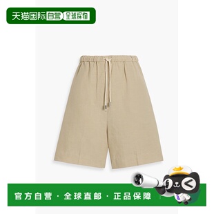 莱赛尔纤维亚麻混纺短裤 1h可退 TENCEL™ 女士 香港直邮toteme