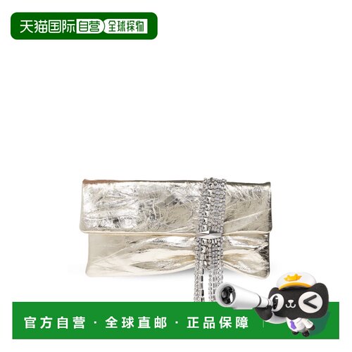 香港直邮JIMMY CHOO 女士单肩包 ZANDRABYNLIGHTPLATINUMSILVER