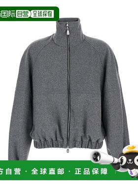 1h可退 香港直邮Pinko 品高 女士 'Consuelo' Trims 灰色短款高领