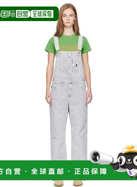 1h可退 香港直邮CARHARTT WIP 女士 灰色 Bib Straight 背带裤 I0