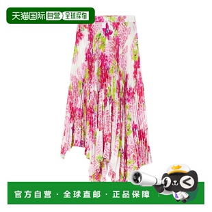 10087431A06392半身裙 ORCHID百褶迷笛裙 香港直邮Versace LOGO