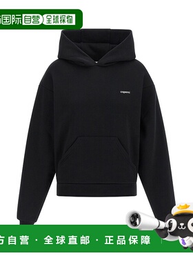 香港直邮Coperni 女士 'Horn' 连帽衫 COPJS15BISF5035BLKWHT卫衣