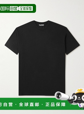 香港直邮AURALEE 男士 棉针织T恤 A00T01ST black黑色 舒适时尚