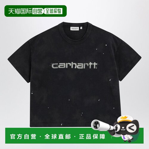 1h可退 香港直邮CARHARTT WIP 女士 PAINTER 有机棉针织黑色T恤 I