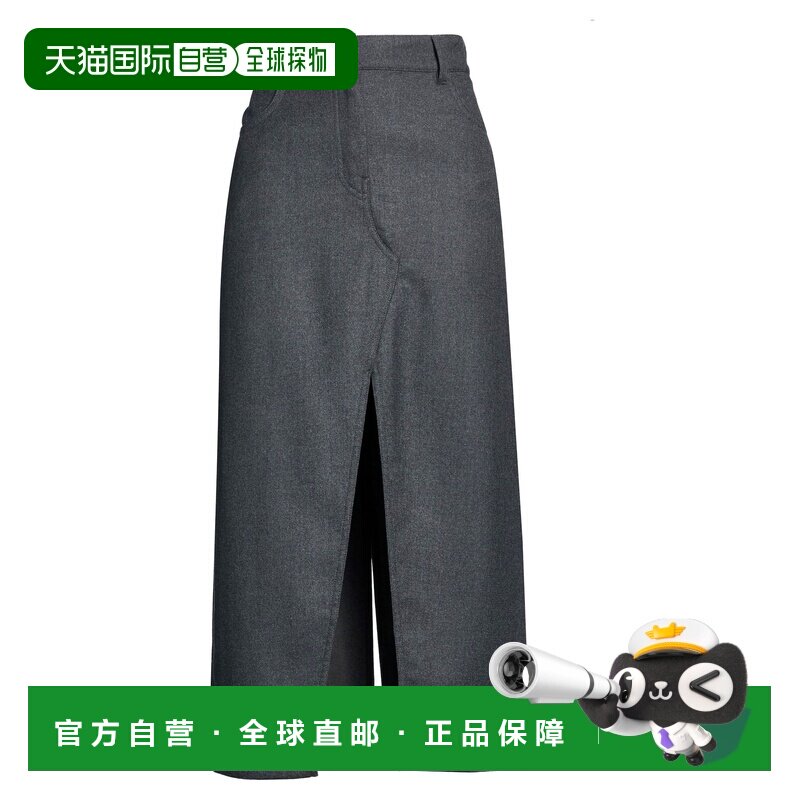 1h可退 香港直邮Givenchy 纪梵希 女士 长款半身裙 grey灰色 舒适