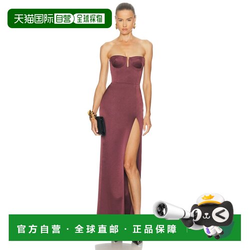 香港直邮ALEX PERRY 女士 抹胸柱型连衣裙 D1572F【付后1h可退】
