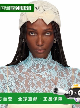 1h可退 香港直邮valentino 华伦天奴 女士 灰白色无檐帽 7W2HB02H