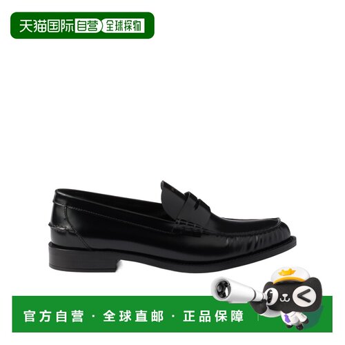 1h可退 香港直邮Prada/普拉达 女士 亮面皮革乐福鞋 crov女鞋单鞋