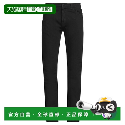 1h可退 香港直邮Raf Simons 拉夫 西蒙 男士 牛仔长裤 black黑色