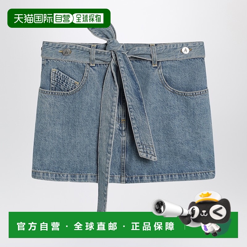 香港直邮The Attico 女士 浅蓝牛仔迷你半身裙 260WCR0015DDD116A