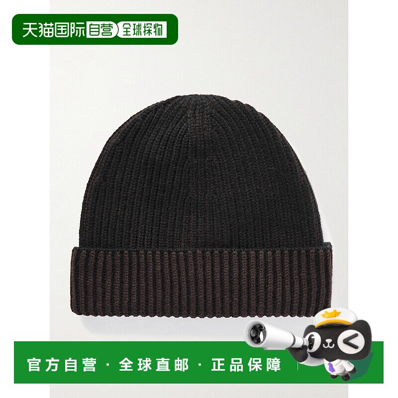 香港直邮1h可退 Zegna 杰尼亚 男士 Oasi 罗纹羊绒小便帽 UEAT08A