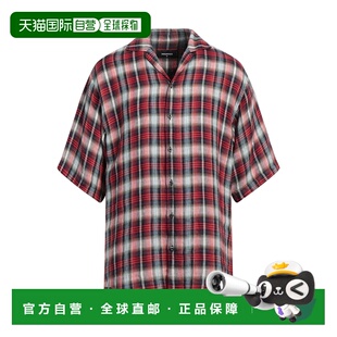 香港直邮Dsquared2 brown棕色 二次方 亚麻衬衫 舒适 男士 1h可退