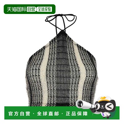 1h可退 香港直邮MISSONI 米索尼 女士 刺绣网纱上衣 MC23SK01BV00