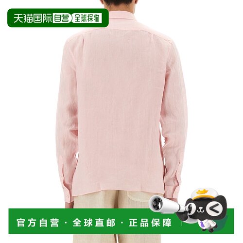 1h可退 欧洲直邮LACOSTE 男士衬衫 CH5692T03 AW2025 粉红色 Laco