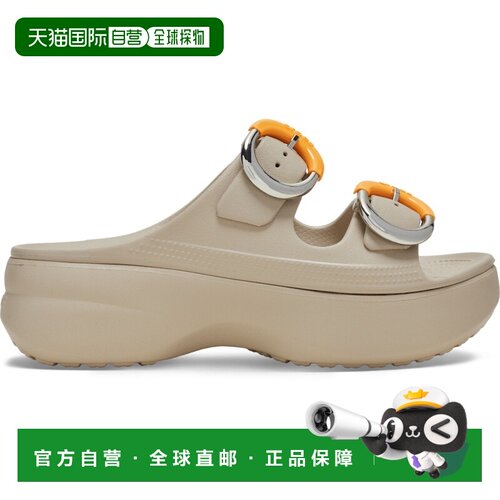 自营欧洲直邮Crocs卡骆驰 Saturday Platform女士渐变扣饰树脂厚