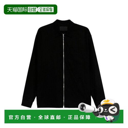 香港直邮PRADA 男士夹克 SC85519AMSOOOF0002 CO 黑色 长袖衬衫