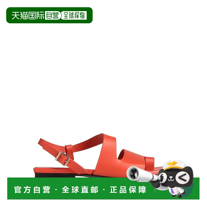 1h可退 香港直邮GANNI 甘尼 女士 人字拖 red红色 舒适时尚拖鞋