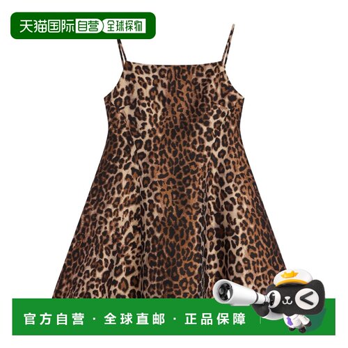 Givenchy 豹纹提花拼接迷你连衣裙 BW232F16ZE 【付后1h可退】