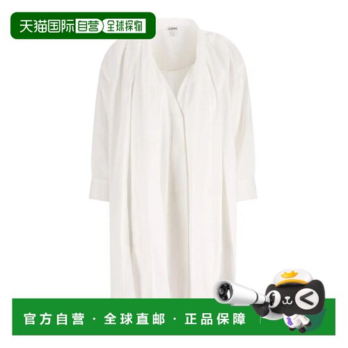 1h可退 香港直邮LOEWE 女士连衣裙 S540Y09XTU2100 AW2025 白色