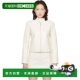 香港直邮Courreges Vinyl 女士 1h可退 灰白色 City 夹克 126CBL3