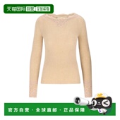 香港直邮Valentino 7B0KC68M9QT 浅褐色羊绒毛衣 华伦天奴 女士