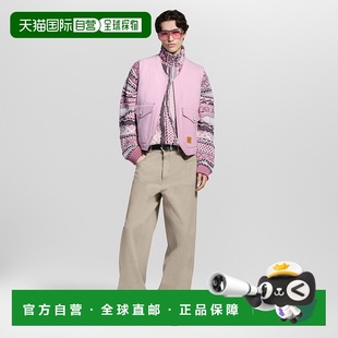 粉色棉拉链工装 男士 马甲 欧洲直邮LV路易威登 自营1h可退