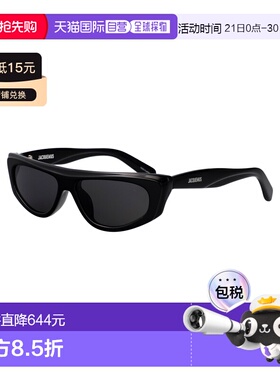 1h可退 香港直邮Jacquemus 女士 BLACK/ SILVER/ 灰色醋纤太阳眼