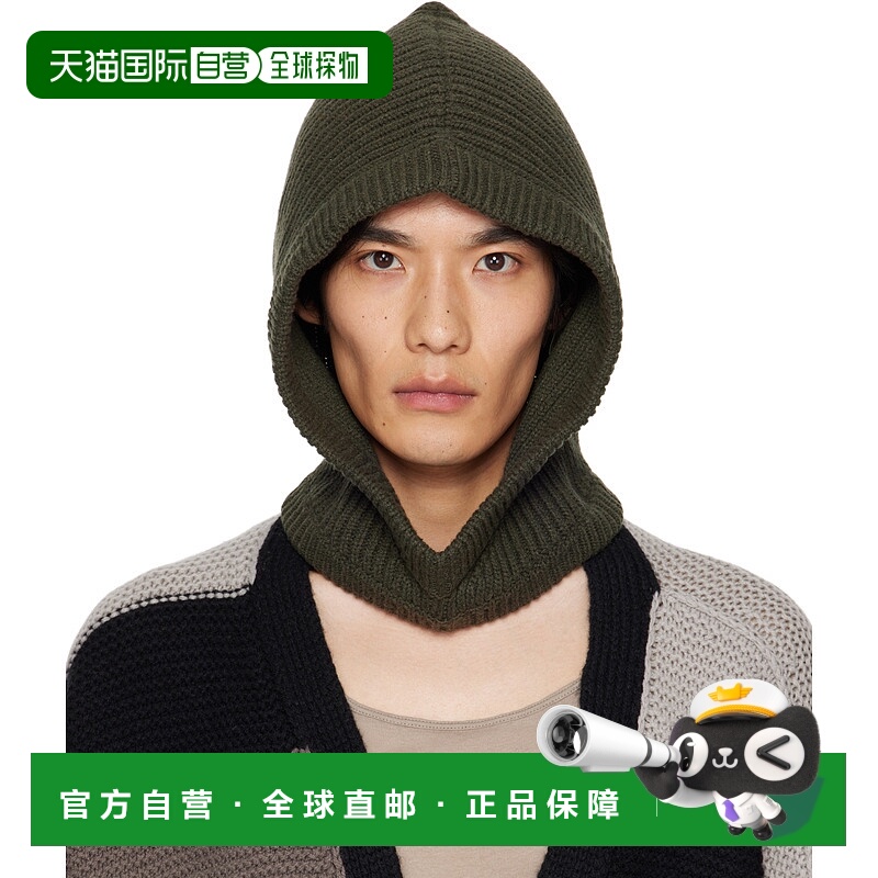 香港直邮Rick Owens 罗纹兜帽 RU02E1481WSBR针织羊毛