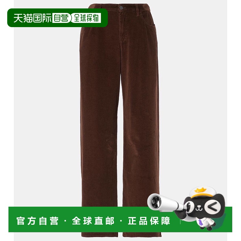 1h可退 香港直邮The Row 女士 Eglitta 灯芯绒阔腿裤 brown棕色