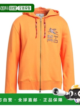 香港直邮Etro 艾特罗 男士 连帽卫衣 orange橙色 舒适时尚