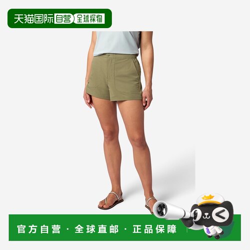 自营欧洲直邮Marmot土拨鼠 AirExchange女士橄榄绿聚酯纤维速干短