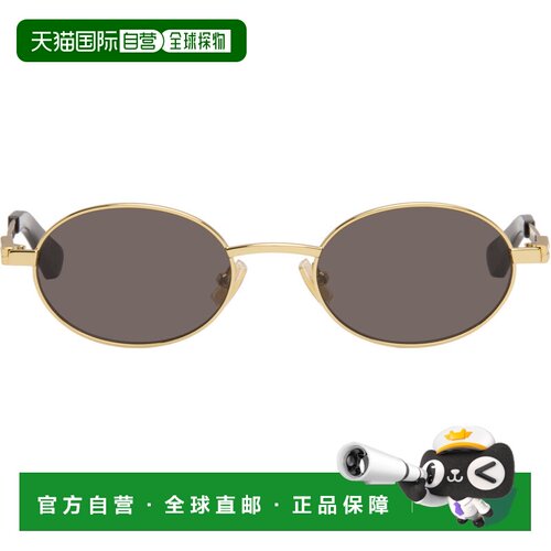 香港直邮Bottega Veneta 葆蝶家 男士 金色 Ribbon 太阳镜 BV1470