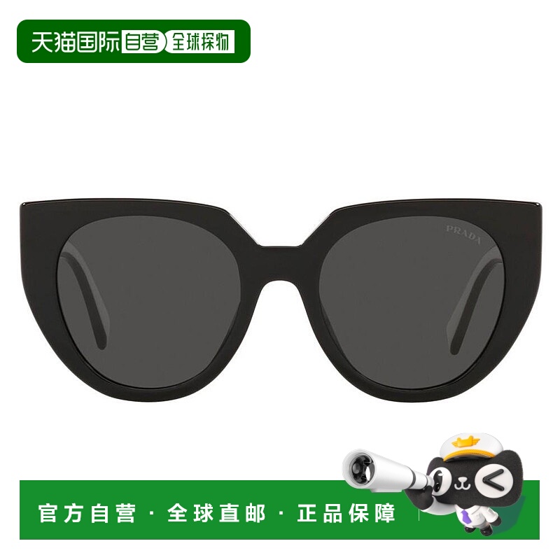 香港直邮Prada 普拉达 女士 徽标太阳镜 PR14WS black黑色 舒适时