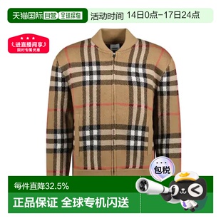欧洲直邮burberry/博柏利  毛衣内搭针织衫开衫男款拉链羊毛外套