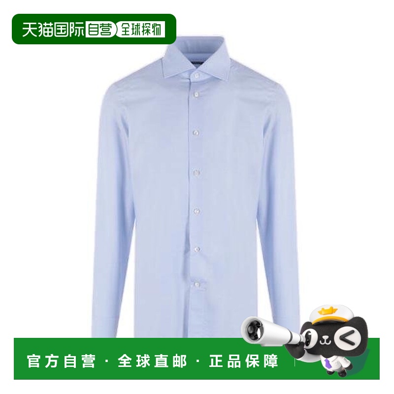 1h可退 香港直邮Zegna 杰尼亚 男士 領扣襯衫 9MS0BACT1030