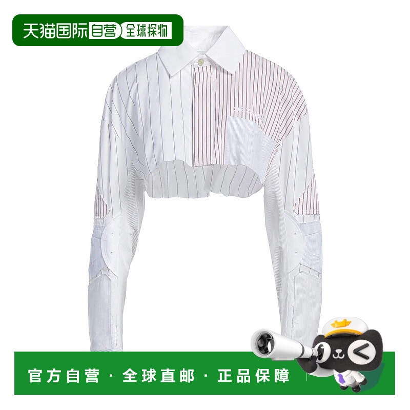 1h可退 香港直邮Off-white 女士 Blouses 花纹衬衫 beige米色 舒